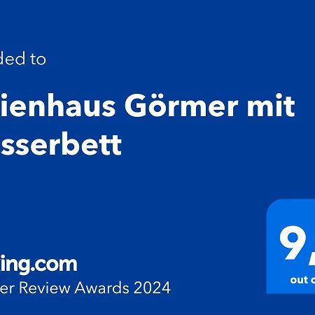 Ferienhaus Goermer Mit Wasserbett Schmölln エクステリア 写真