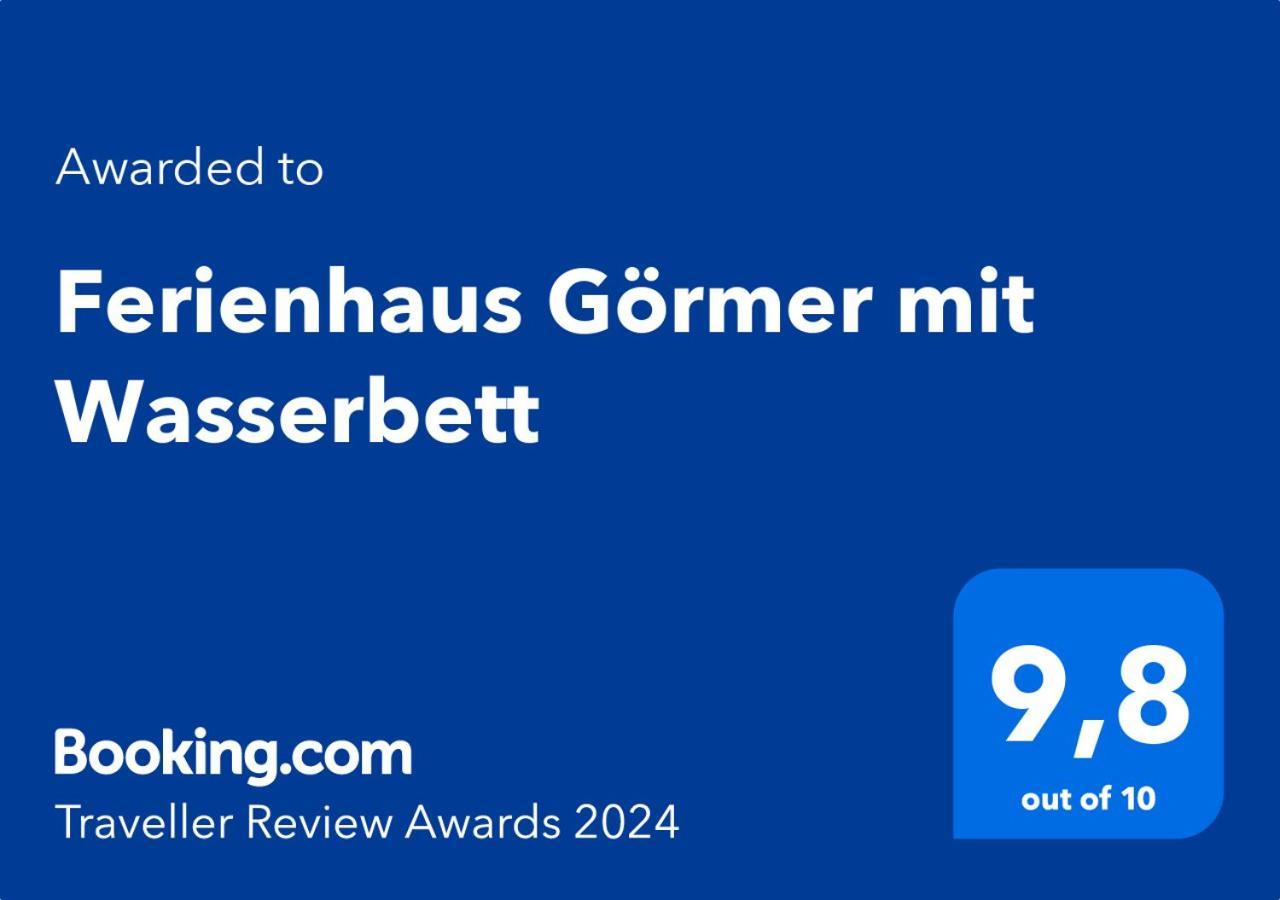 Ferienhaus Goermer Mit Wasserbett Schmölln エクステリア 写真